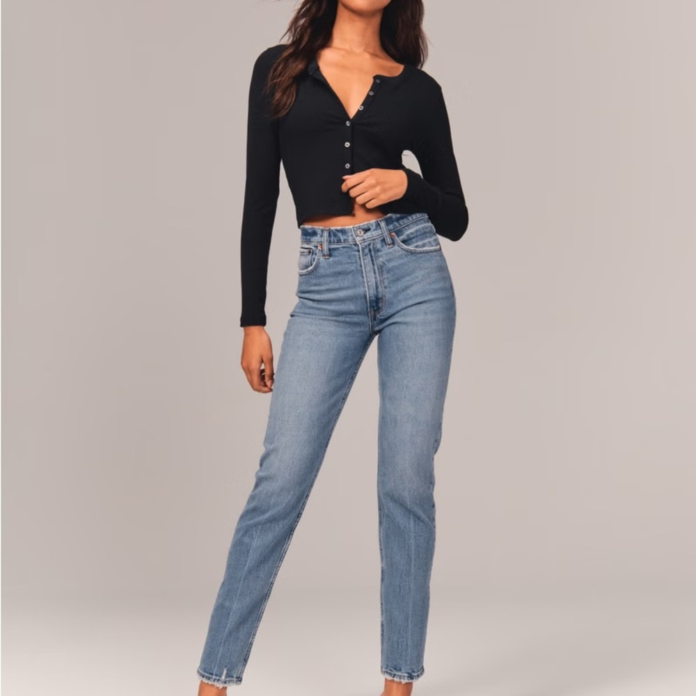 Abercrombie & Fitch High Rise Blue Jeans